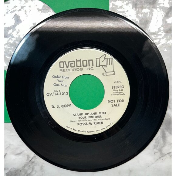 Possum River Let the Good Times Roll / Stand Up 45 Vinyl 70s Rock Promo Ovation - Picture 6 of 6